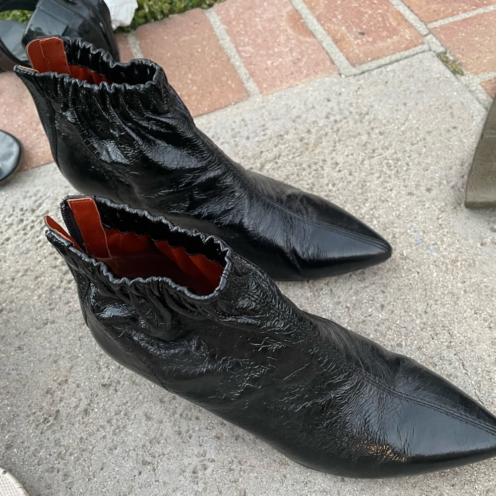 3.1 PHILLIP LIM, Leather Blitz Kitten Booties